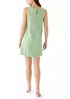 Crown & Ivy™ Women's Sleeveless Scallop Shift Dress | Belk