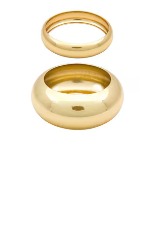 Bangle Bracelet Set in Gold | Revolve Clothing (Global)