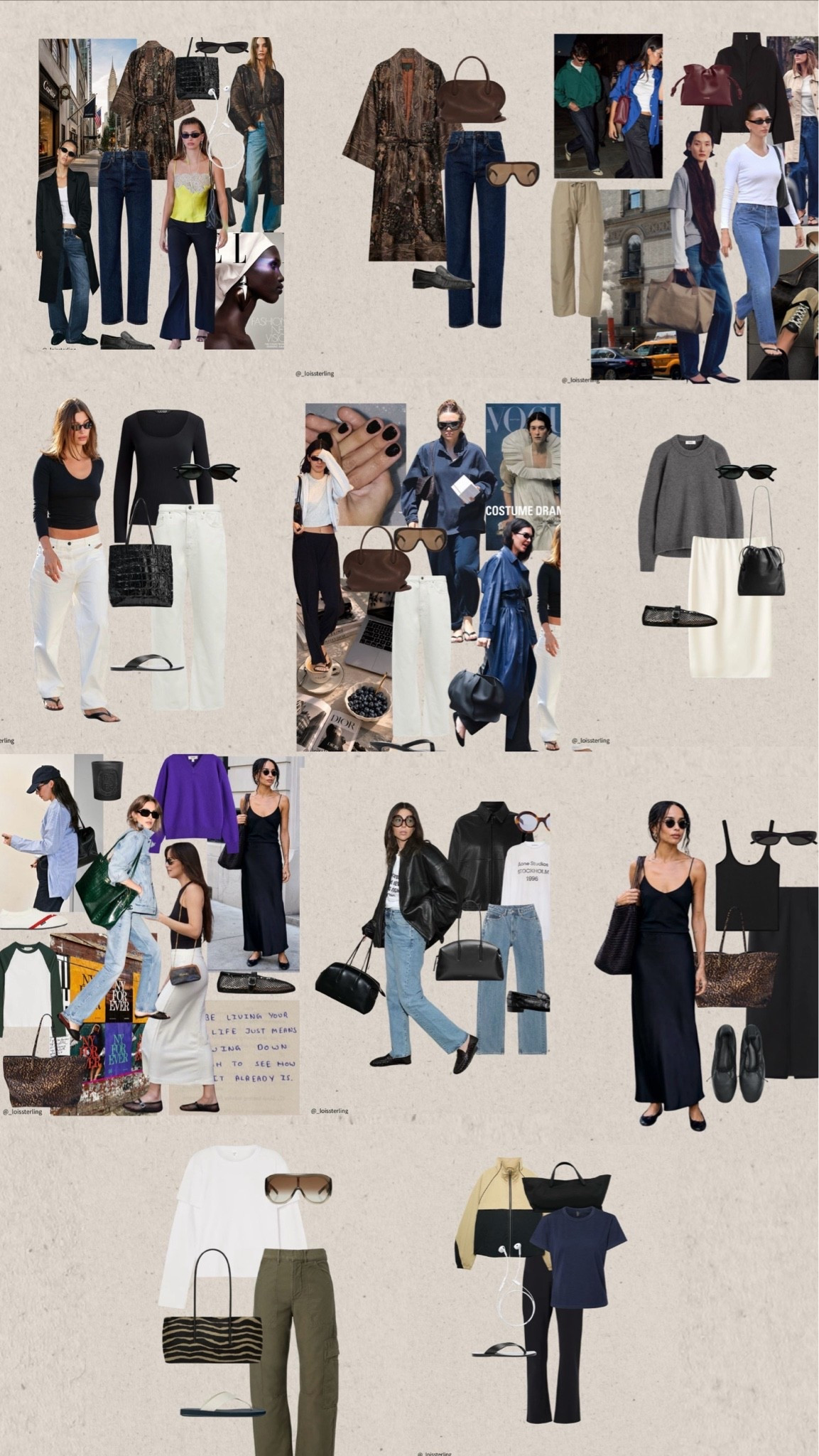 For the transitional weather. 4 inspo edits + 7 outfit ideas to save for when you need inspo getting dressed ✨ 

📌 My Pinterest board is a mix of high Summer and Autumn inspo, I am floating somewhere in between.

Autumn will come sooner than we think and I like to be prepared! But for now I am mixing my Summer and Autumn wardrobe and loving it. I am slowly re introducing light knitwear, jackets, denim, loafers and trainers.

Shorts, silk and lace, skirts and dresses are still at the front of my wardrobe but I am teaming these with jackets, long sleeved tees & denim jackets. I am still keen on having toes out and open toe shoes with bare legs to balance out the looks and be more weather appropriate.

#LTKautumn #LTKuk #LTKsummer