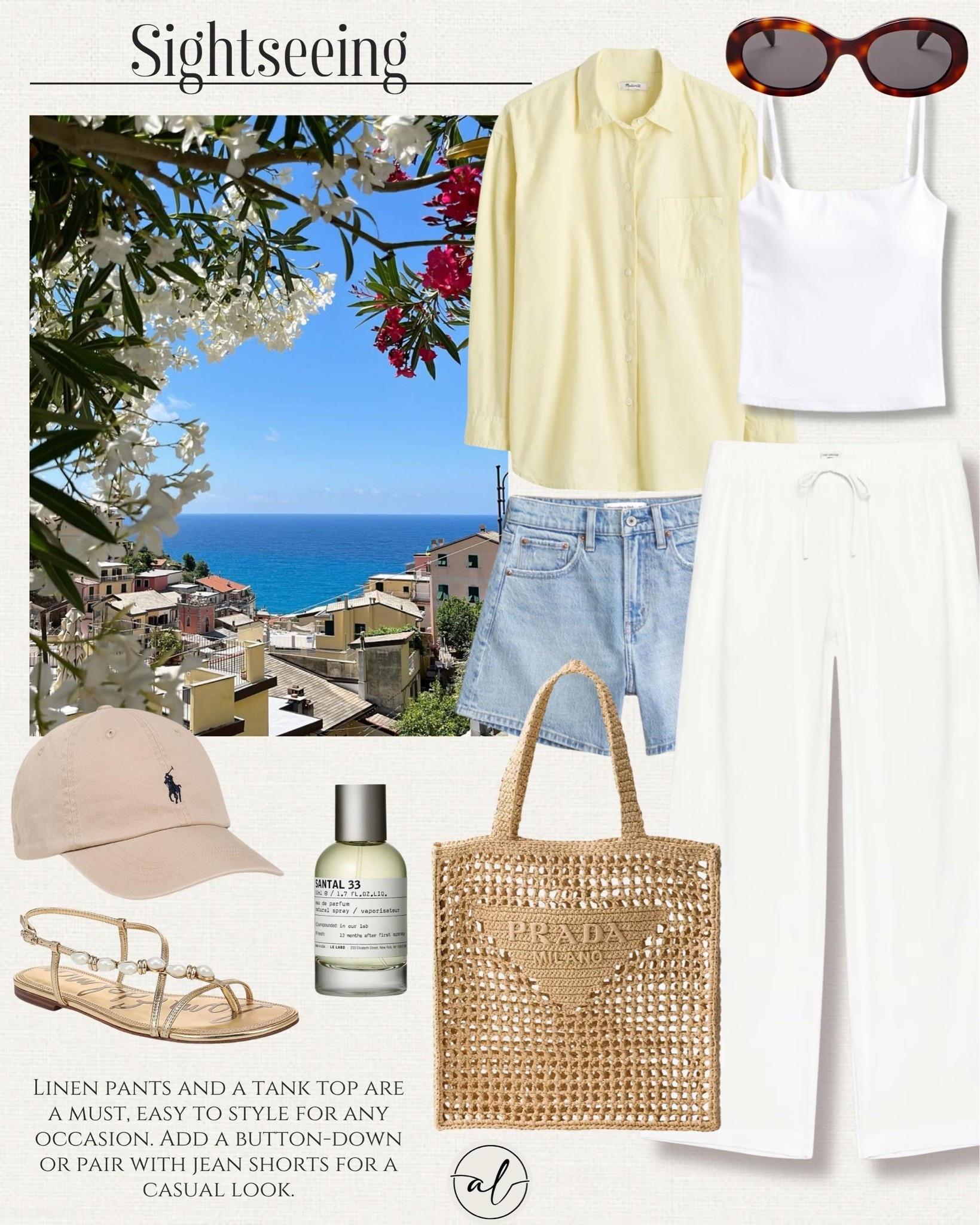 Sightseeing - linen pants and a tank top are a must, easy to style for any occasion, add a button down or pair it with jean shorts for a casual look.

#LTKU #LTKSeasonal #LTKootd