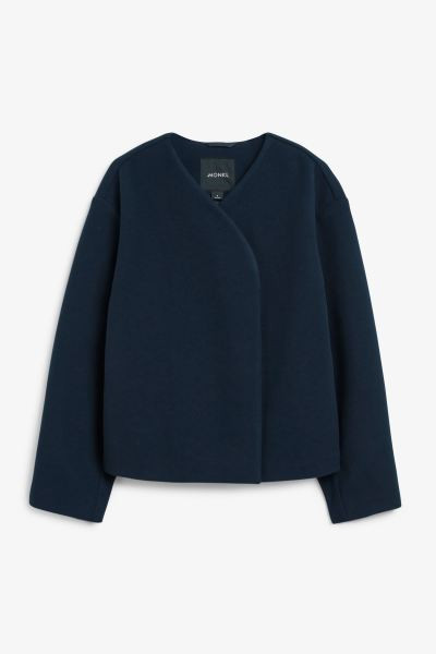 Textured jacket - Dusty mole - Ladies | H&M GB | H&M (UK, MY, IN, SG, PH, TW, HK)