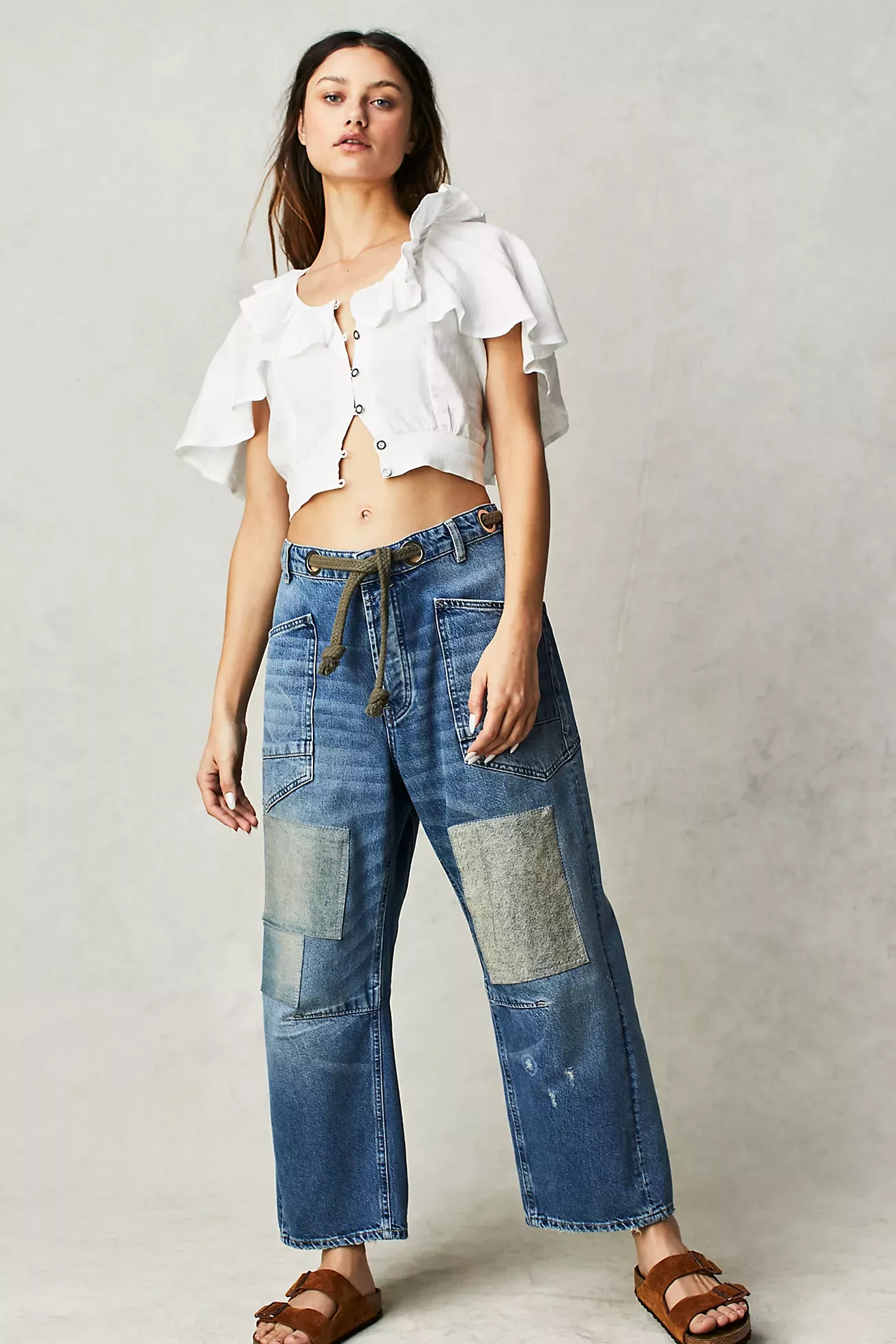 Drapey A-Line Pull-On Jeans  Free People - Clearance – Jolie