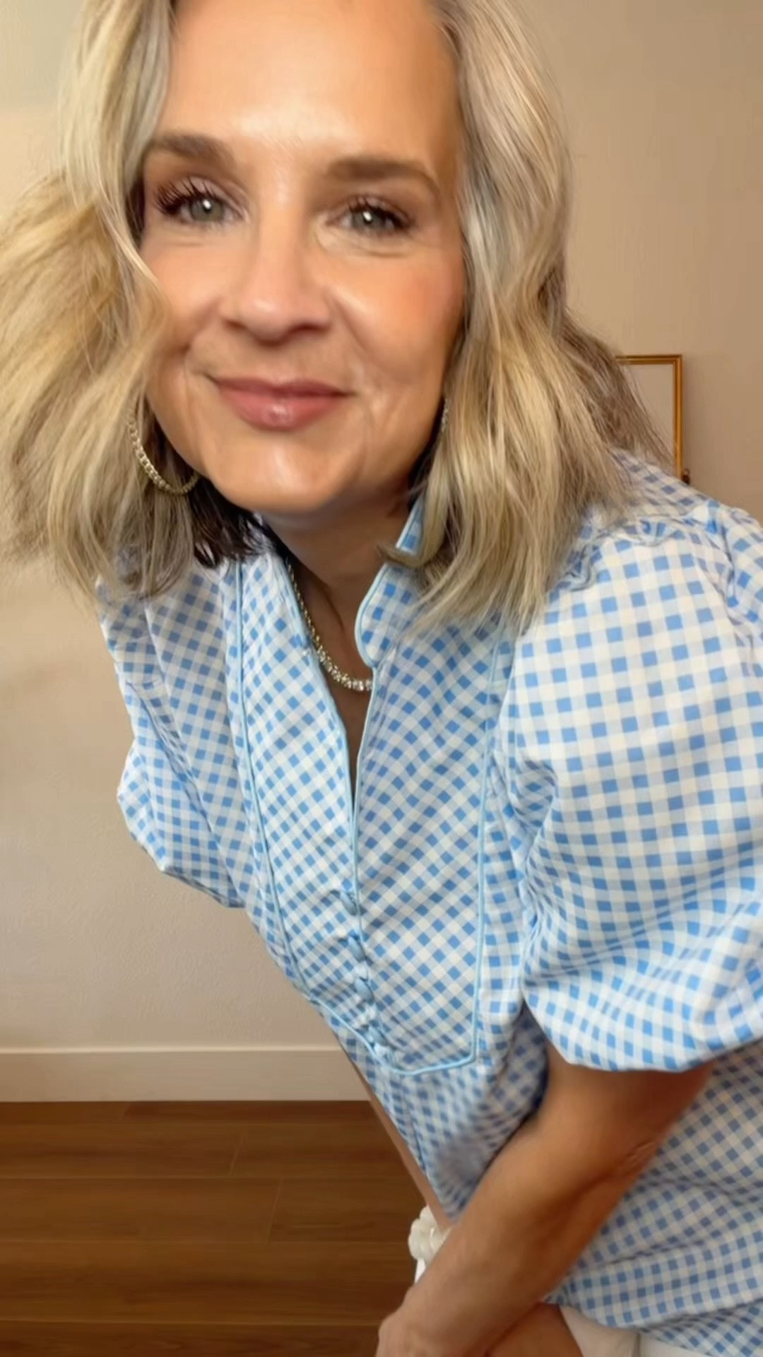 Influenced and I’m
Not sad about it!

Amazon style, midlife influencer, over 50, gingham top, midlife style tips, everyday casual,