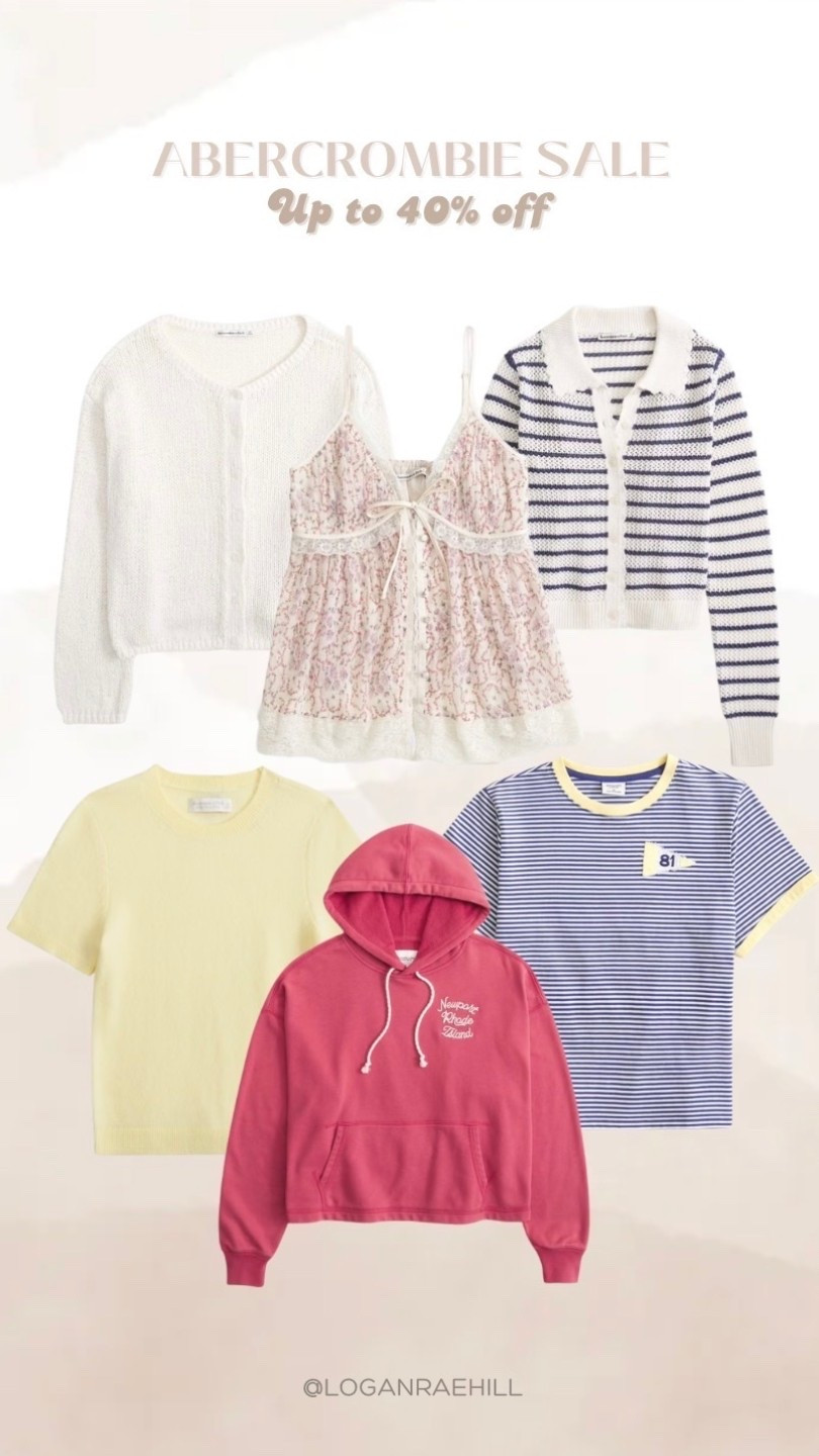 Abercrombie is having an extra 20 to 40% off clearance sale! These are some tops I’m shopping! ￼