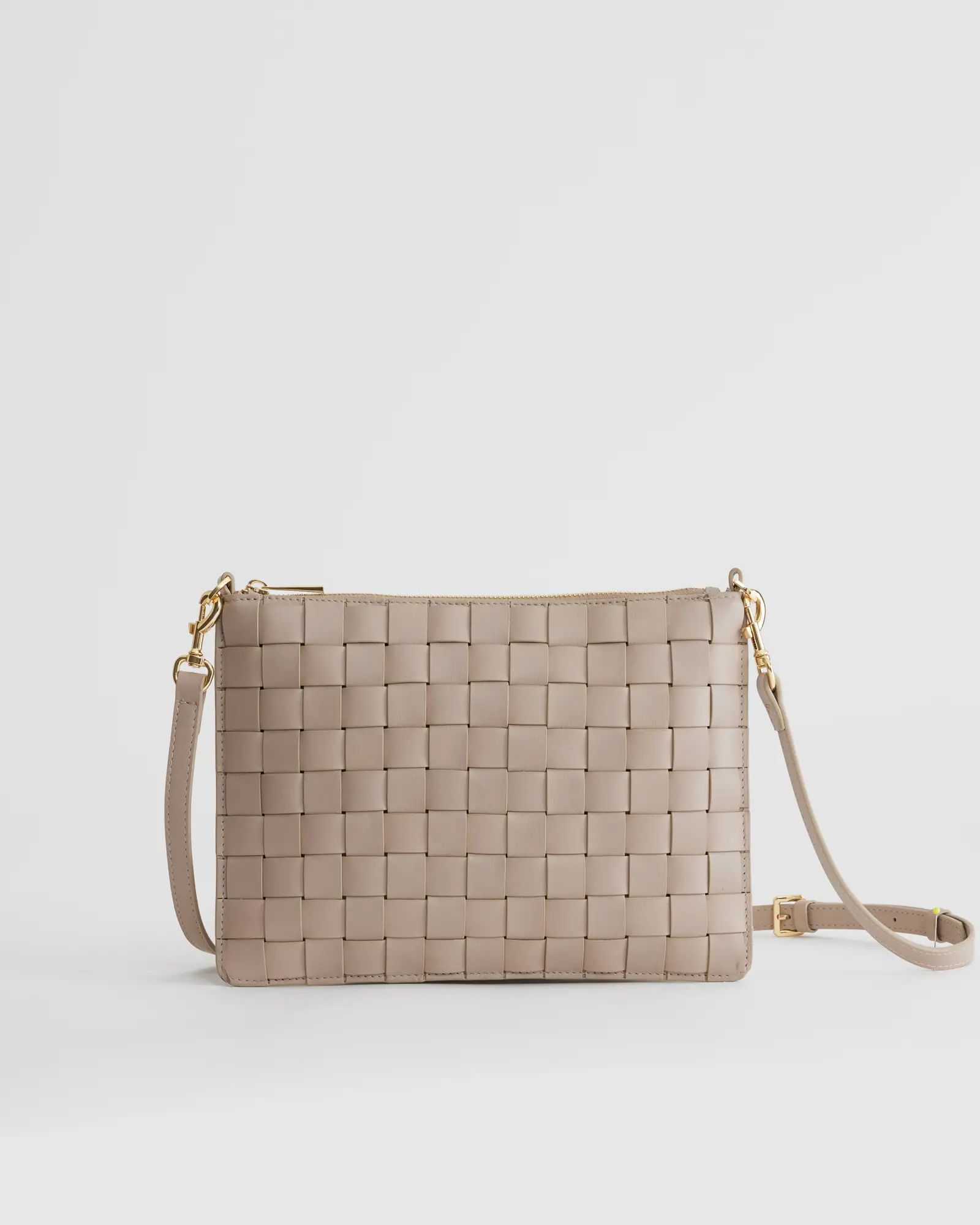 Italian Leather Handwoven Convertible Crossbody | Quince