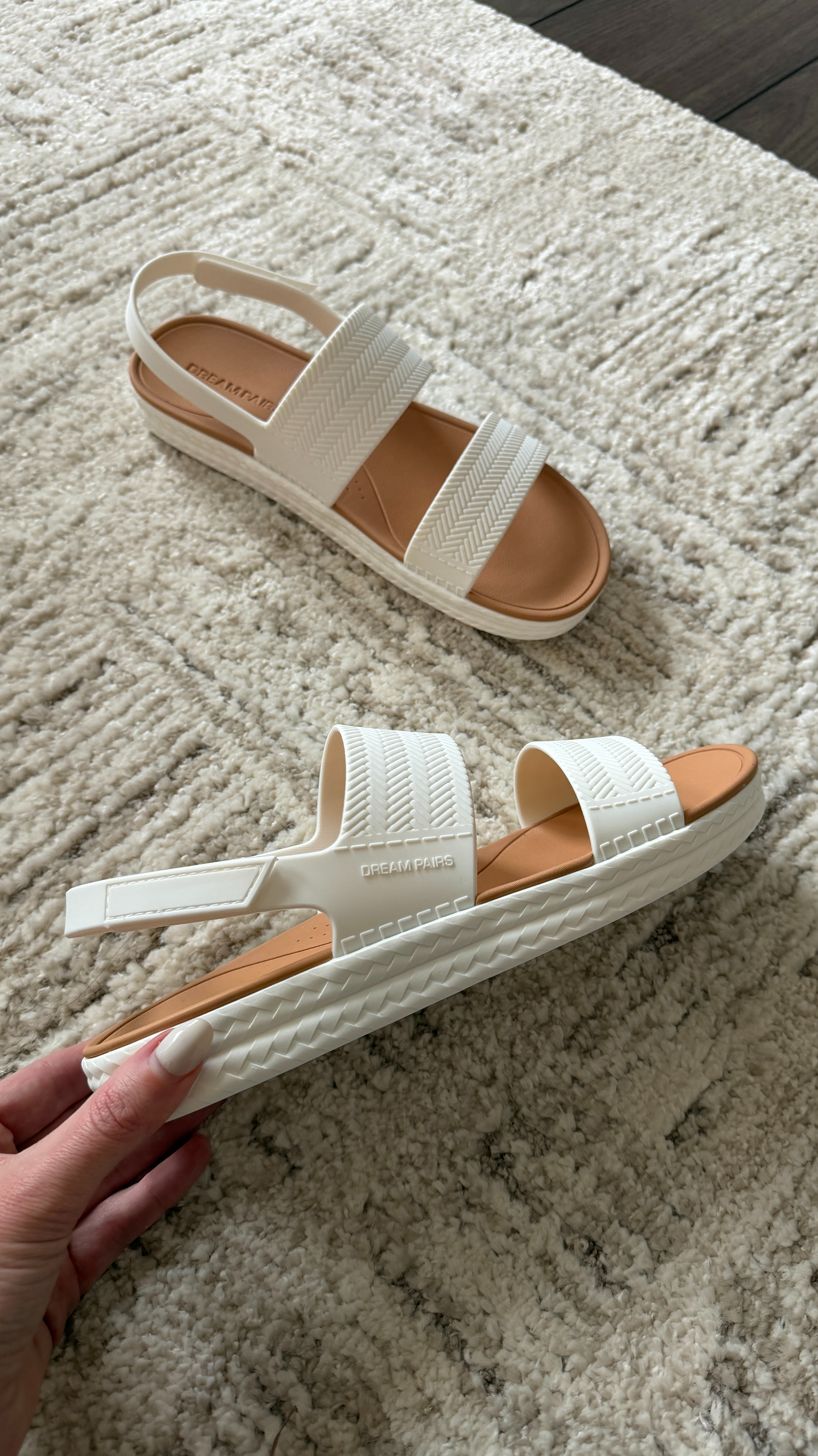 Loving my new Dream Pairs water sandals 🤍 And they’re on sale right now - perfect time to grab them for your spring break plans! 

 #LTKSpringSale #LTKSaleAlert #LTKSwim