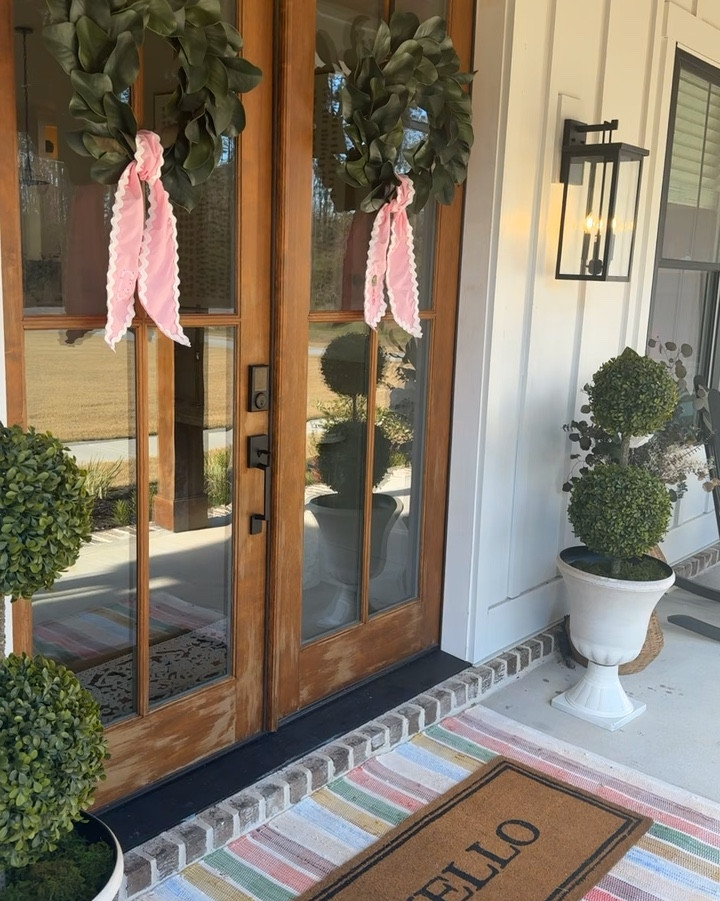 front porch is ready for spring #frontporchdecor #springdecor #wreathsash

#LTKSeasonal #LTKHome