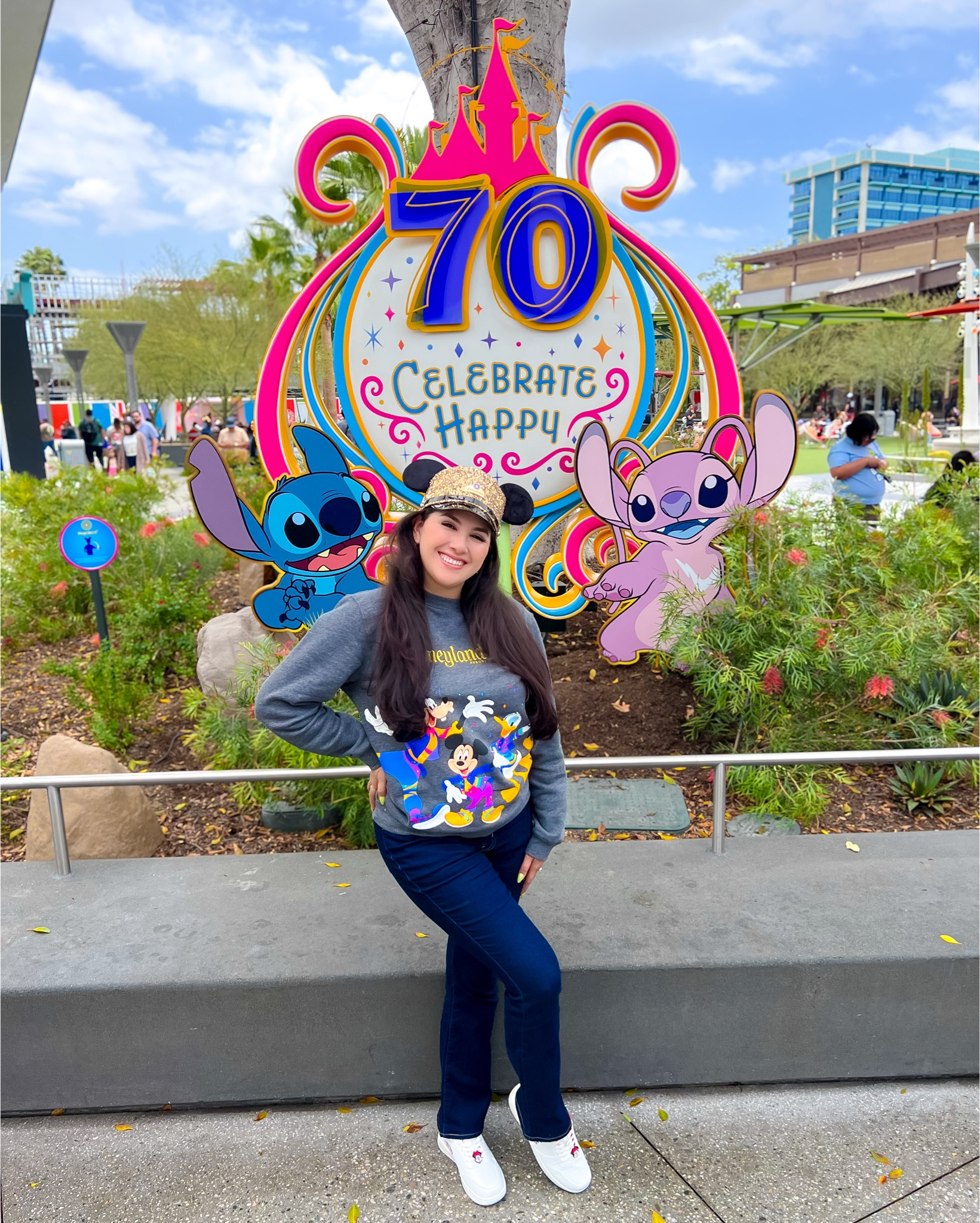 🥳 Celebrate Disneyland’s 70th anniversary at the happiest place on earth in Disney style! 🐭

I love sparkles & colorful Disney merch so when I saw these at the Disney Parks  I had to grab them. Best part is that these just dropped online so you can shop Disney’s 70th merch too 😍

The Mickey Mouse gold sequin conductor hat is gorgeous! I love the sparkle and this is exclusively for Disneyland’s 70th anniversary. So if you have your eye on it make sure to get it while you can ✨ I linked other Disney 70th ears in case you’re looking for a different Disney aesthetic for your outfit 🫶🏼

If you know me, I have a huge collection of Disney sweaters, jackets, pull overs, crew necks—you name it I have it 😅 But this one is so pretty with its embroidery and with the boys (Mickey, Donald & Goofy) 🥰 It’s super comfortable & true to size! 

If you’re looking for more sparkle, color & with more detailed embroidery, you’ll love the Mickey & Minnie Mouse pull over sweater 😄

I love using my magic band+ when I visit the Disney Parks so when they came out with a design for the 70th I had to get it. This magic band+ features Mickey, Minnie, Goofy & Donald 🥰

I can’t say enough positive things about this Disney stainless steel water bottle 🤗 It’s cute, colorful, holds a good amount of water & when you put ice in, it keeps the water very cold! Perfect to take for your Disney trips. 

I love adding small subtle details into my Disney outfits whenever I can! I wore these Minnie Mouse white and red tennis shoes for this park day. I also wore one of my top favorite gold Mickey Mouse necklaces, it goes with everything ✨🐭

I also linked some of my makeup favorites that I wore this day. If you’re still looking around for something special to wear to Disney lmk in the comments and I’d be happy to help you find the perfect fit for your magical day 🏰

Angie’s Magical Style, Disney ootd, Disney 70th anniversary merch, Disney parks outfit, Disney sweaters, Disney Ears, Disney Dooney & Burke, Disney Magic Band+, Disney Style, Disney accessories, Disney jewelry 

#LTKGiftGuide #LTKSeasonal #LTKBeauty