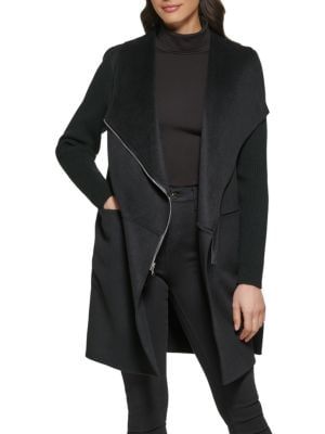 Kenneth Cole Double Face Wool Blend Coat on SALE | Saks OFF 5TH | Saks Fifth Avenue OFF 5TH