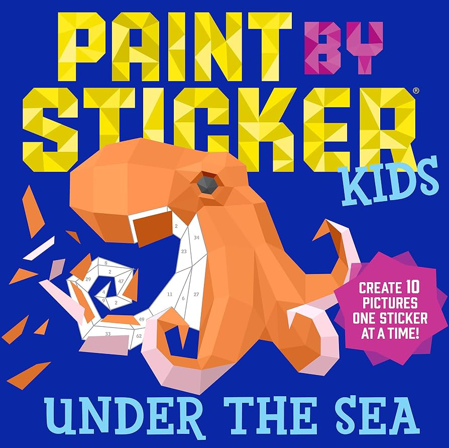 Paint by Sticker Kids (Official): Under the Sea: Create 10 Pictures One Sticker at a Time! | Amazon (US)
