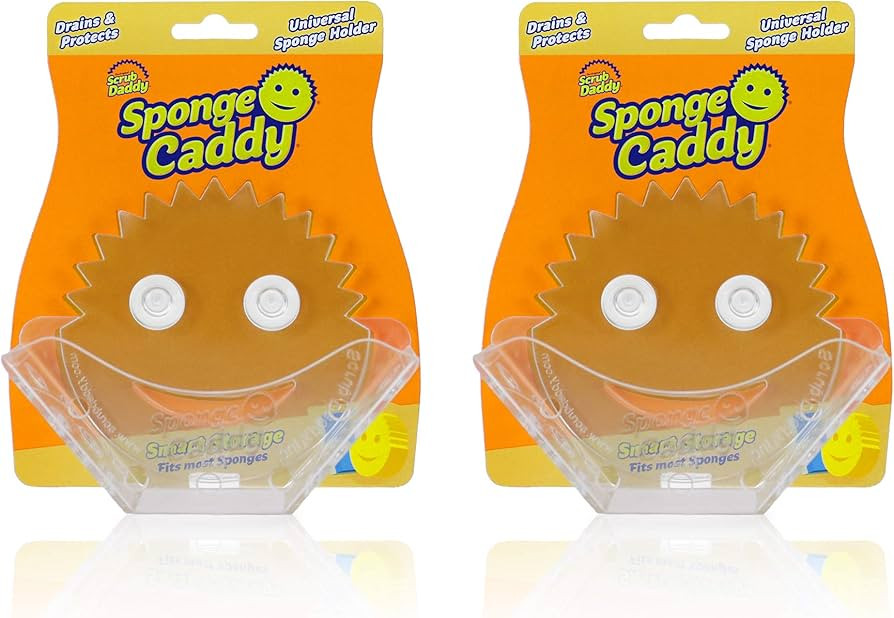 Scrub Daddy Sponge Holder - Sponge Caddy- Suction Sponge Holder, Sink Organizer for Kitchen and B... | Amazon (US)