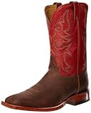 Justin Boots Men's AQHA Collection, Tan Vintage Goat/Red Kidd, 12 D US | Amazon (US)