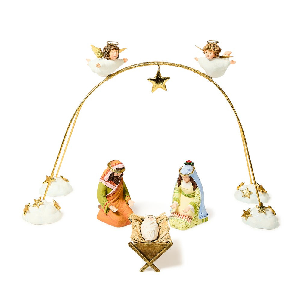 Patience Brewster Nativity Cherub Angels Arch Set, Set of 4 | MacKenzie-Childs