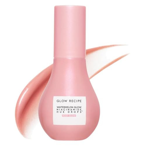 Glow Recipe Hue Drops Tinted Face Serum - Illuminating Glow Drops to Brighten & Hydrate - Skincare Makeup Primer & Liquid Highlighter to Blur Pores for a Radiant, Even Skin Tone - Rosy Glow (40ml) | Amazon (US)