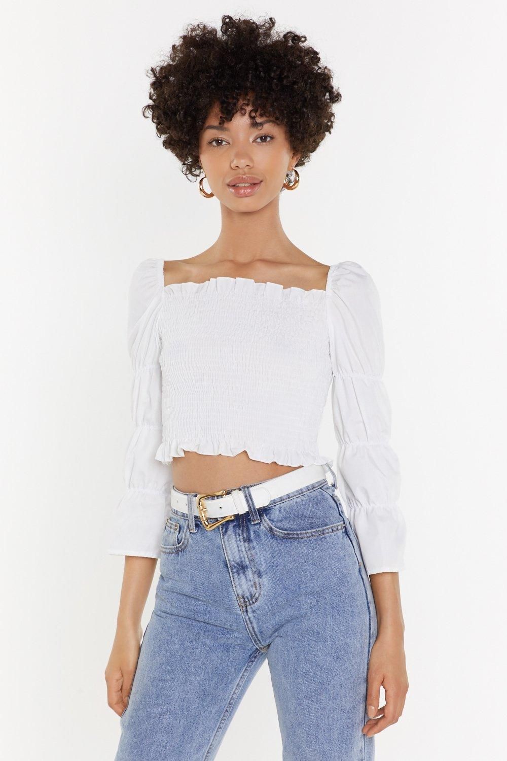 Truth Hurts Square Neck Shirred Top | NastyGal (US & CA)