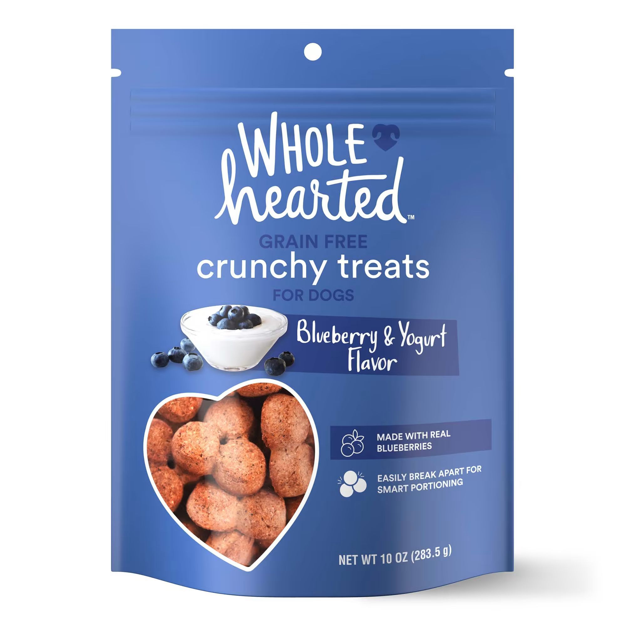 WholeHearted Grain Free Blueberry/Yogurt Dog Treats, 10 oz. | Petco | Petco