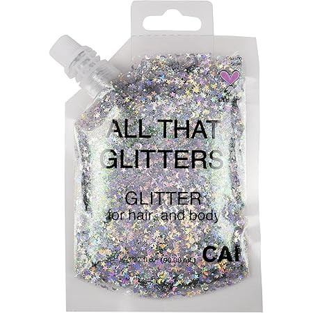 KARIZMA Holographic Silver Body Glitter. 10g Glitter for Chunky Face , Hair, Eye and Body for Wom... | Amazon (US)