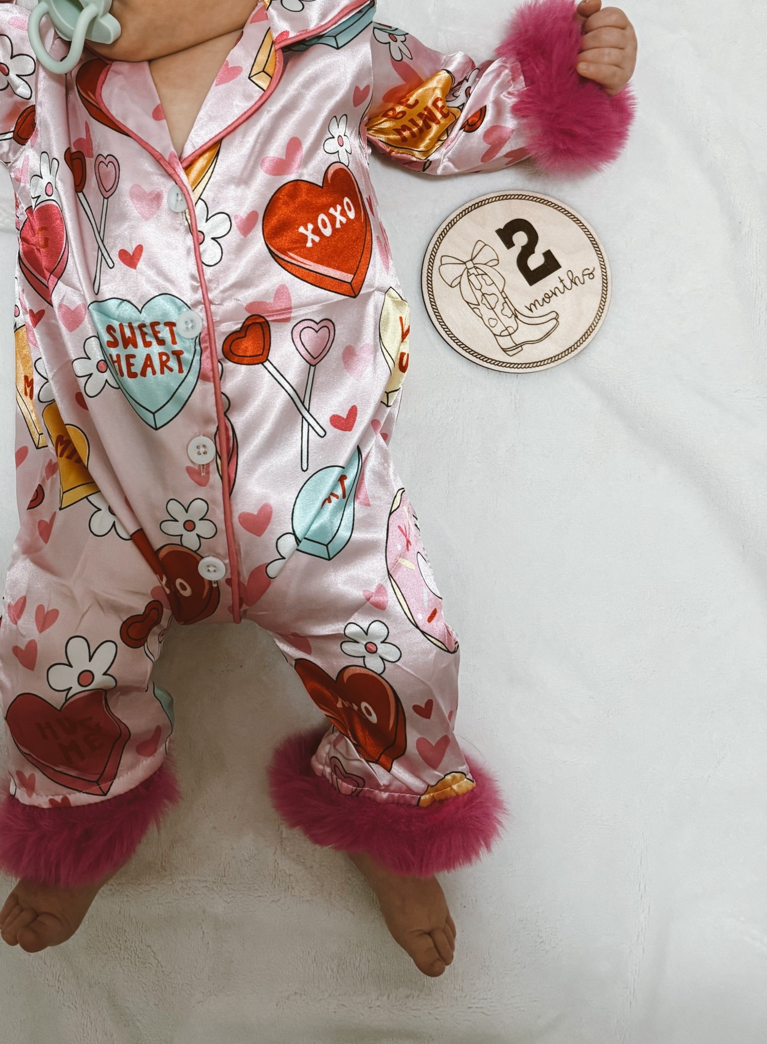 Baby valentines pajamas💕