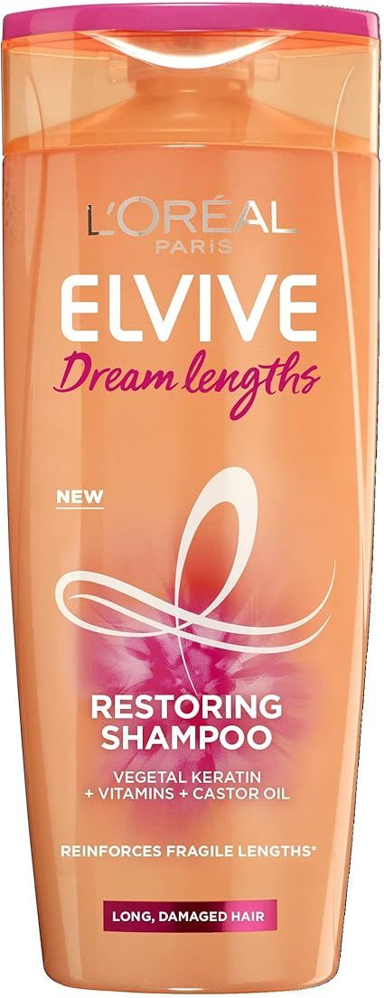 L'Oreal Elvive Dream Lengths Long Hair Keratin Shampoo, 400 ml, Pack of 6 | Amazon (UK)