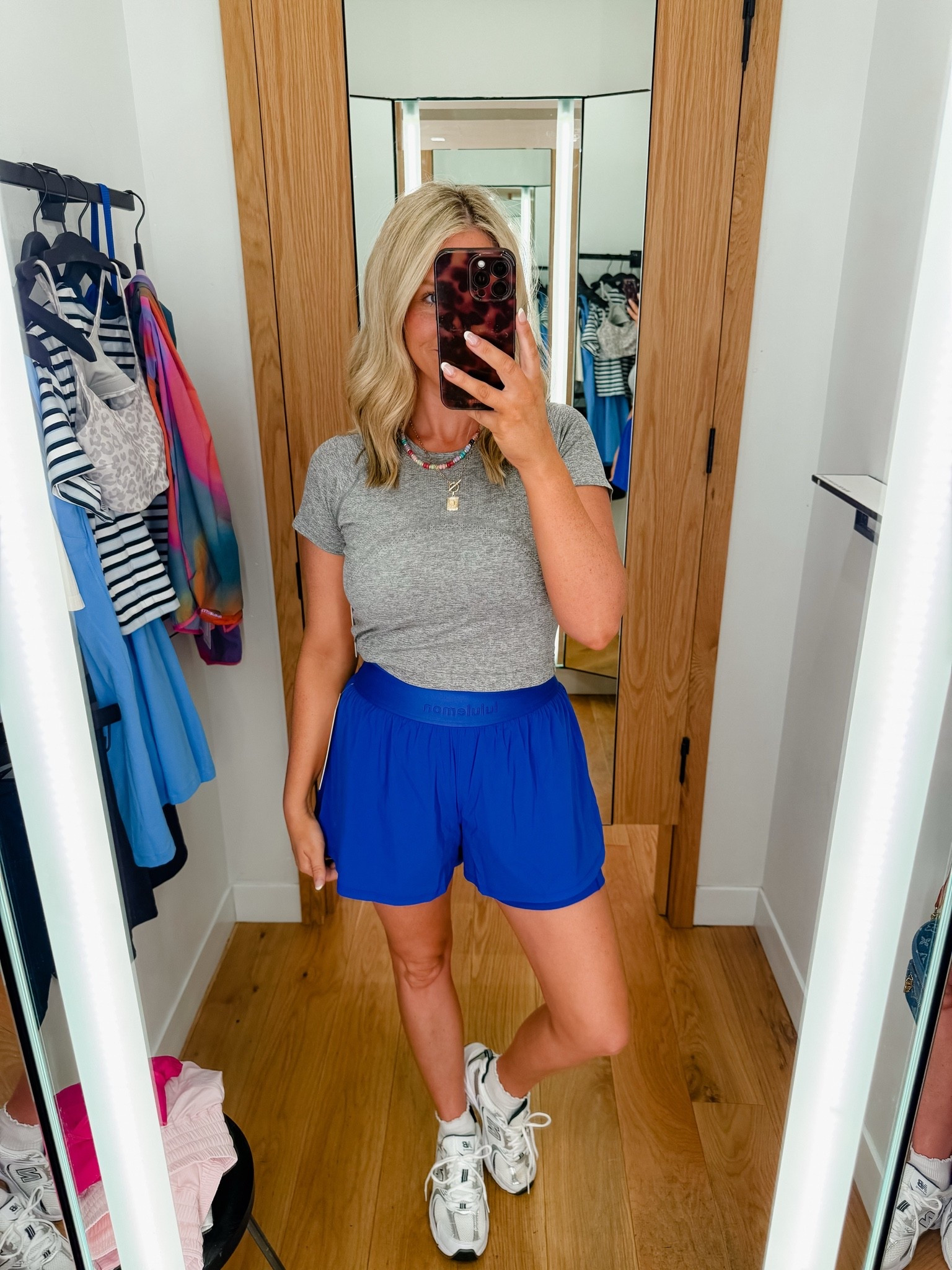 Beach ball blue shorts in my fav style! Wearing a size M
