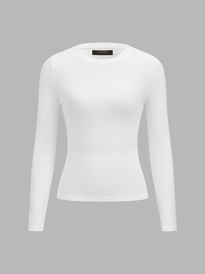 Butter Soft Basic Long Sleeve T-shirt | Commense