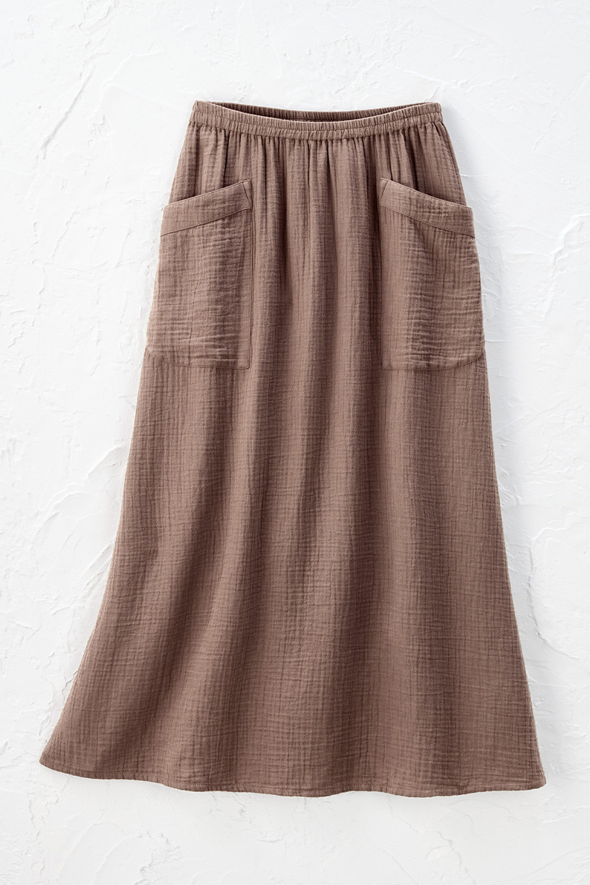 Gauze Pocket Skirt | Coldwater Creek