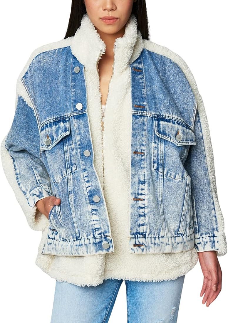 [BLANKNYC] Womens Luxury Clothing Sherpa Jacket, Comfortable & Stylish Coat | Amazon (US)