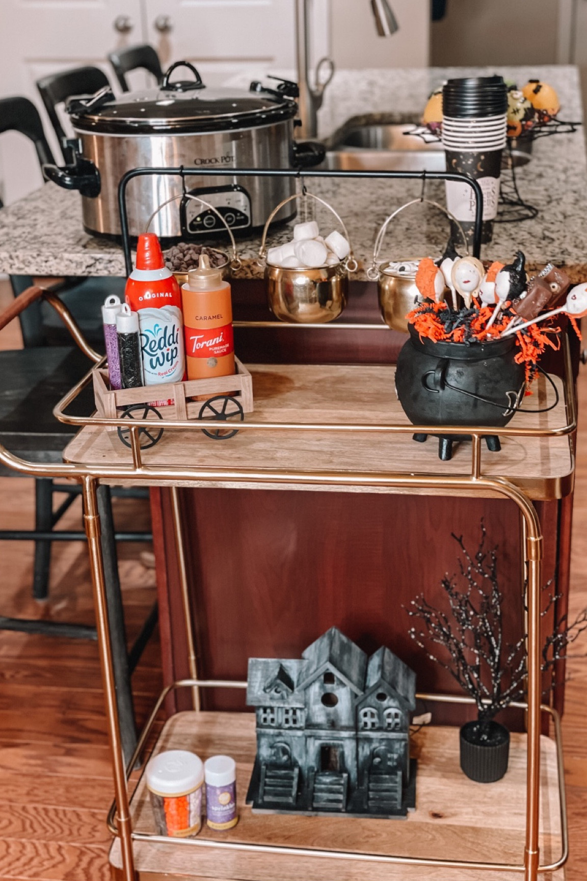 Hocus Pocus Bar cart for Halloween! 

#LTKHalloween #LTKhome