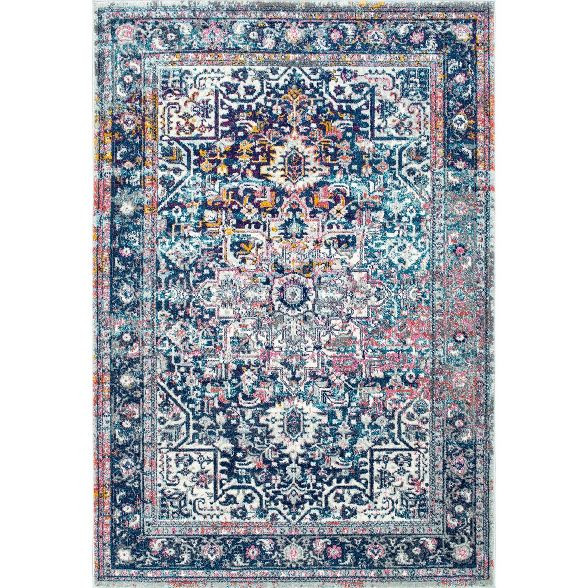 nuLOOM Vintage Lilah Medallion Area Rug | Target
