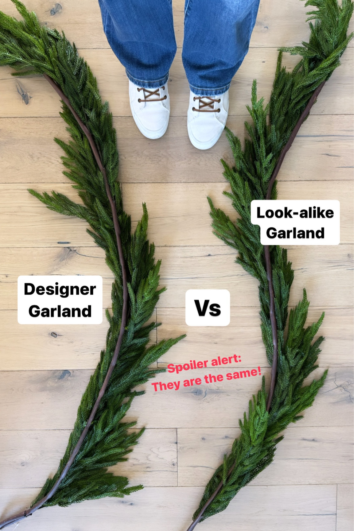 Yall I found my designer Norfolk pine garland at a fraction of the cost! It comes in 5ft or 15ft lengths and it’s on sale for an extra 25% off this weekend! 
Code: FAMILY
.
I use this garland on my staircase!