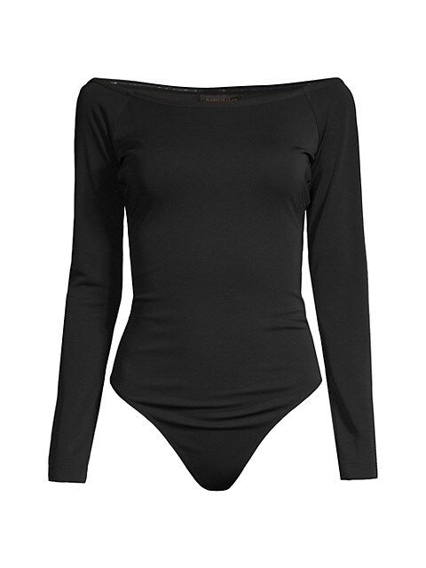 Bateau-Neck Long-Sleeve Bodysuit | Saks Fifth Avenue