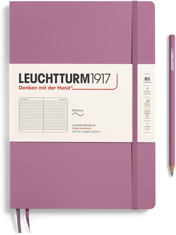 LEUCHTTURM1917 - Notebook Softcover Composition B5-123 Numbered Pages for Writing and Journaling ... | Amazon (US)