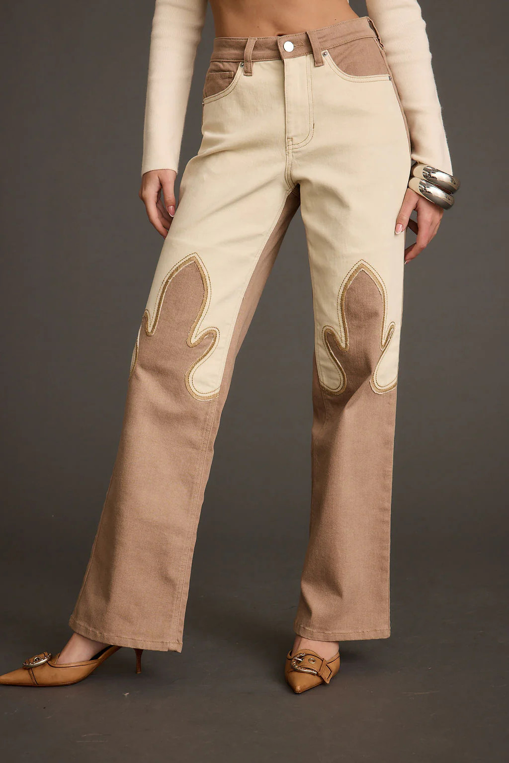 High Noon Two Tone Western Pants | 12th Tribe