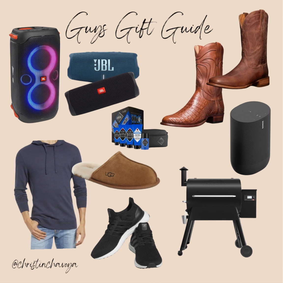 Gift guide for the men in your life! We LOVE our Sonos move so so much! Some great JBL speaker deals right now! Tecovas has 20% off sitewide right now!

#LTKitbag #LTKGiftGuide #LTKCyberWeek