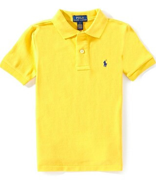 Little Boys Short Sleeve Iconic Mesh Polo Shirt | Dillard's
