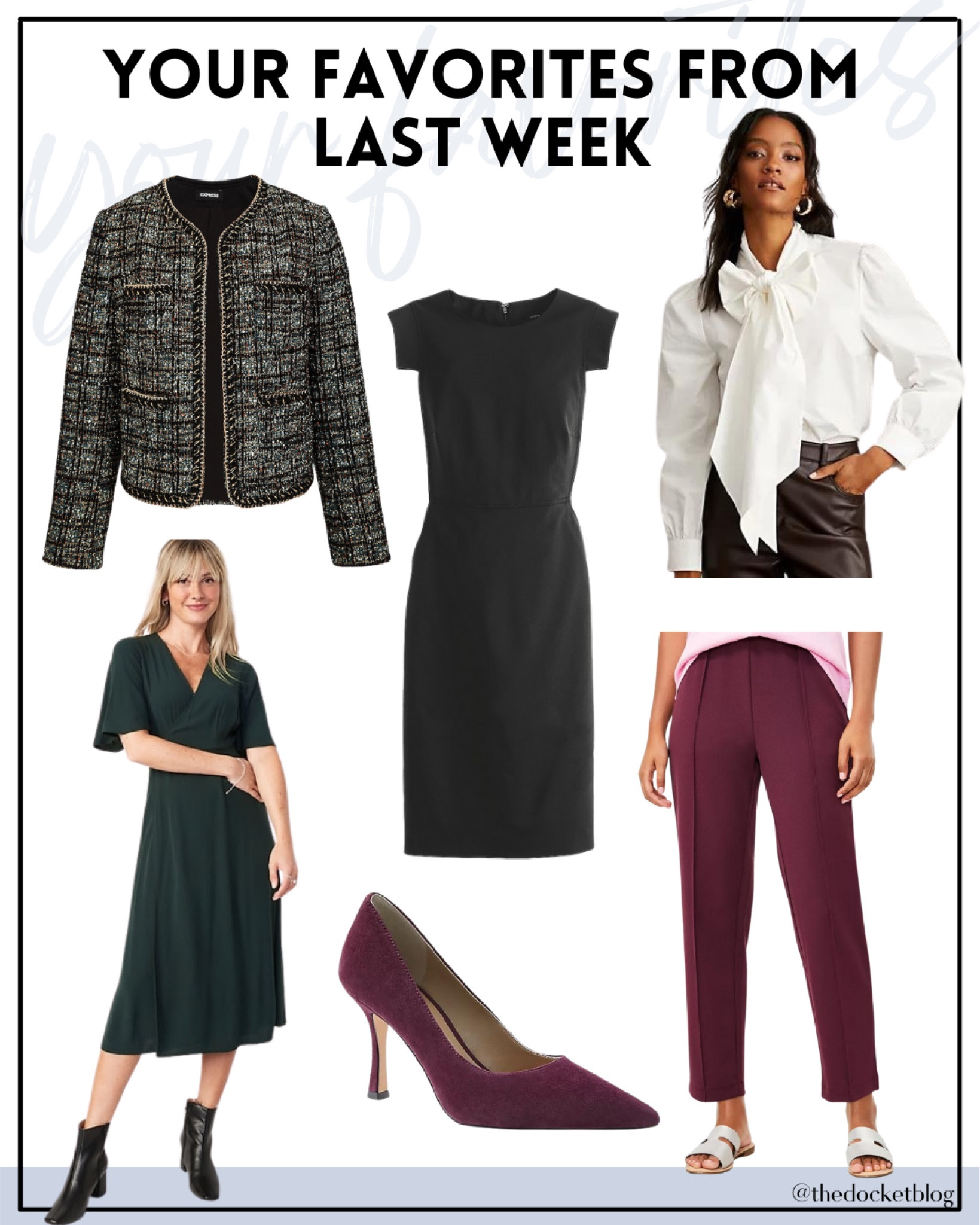Your favorites from last week 

Business professional workwear and business casual workwear and office outfits 

#LTKSeasonal #LTKstyletip #LTKworkwear