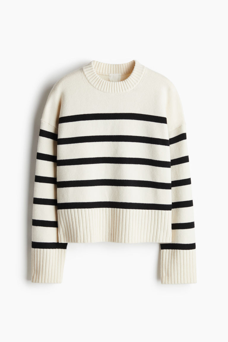 H & M - Fine-Knit Sweater - White | H&M (US + CA)