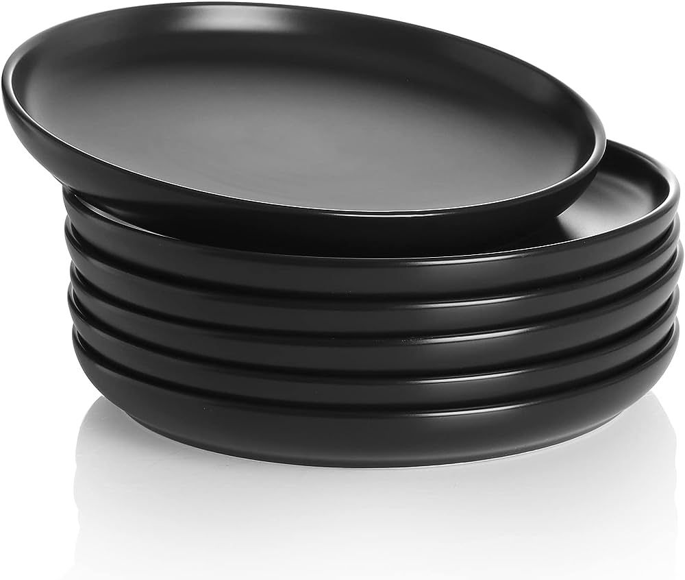 Teocera Dessert Plates set of 6 | 7.2 Inch Round Dessert Salad Plates- Small Appetizer Plates - D... | Amazon (US)