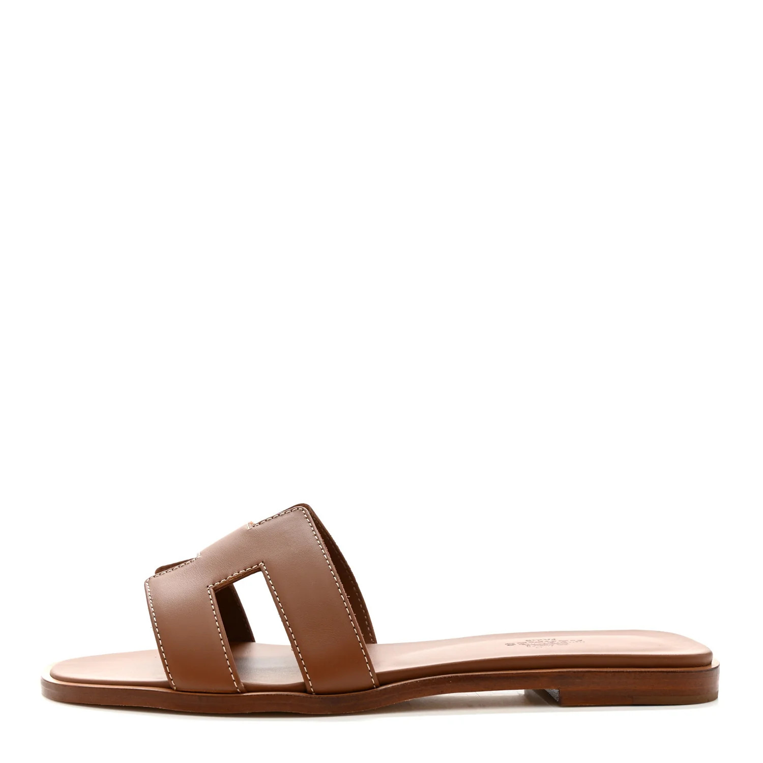 Box Calfskin Oran Sandals 38.5 Gold | FASHIONPHILE (US)
