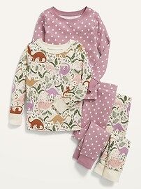 Unisex 4-Piece Printed Pajama Set for Toddler &#x26; Baby | Old Navy (US)