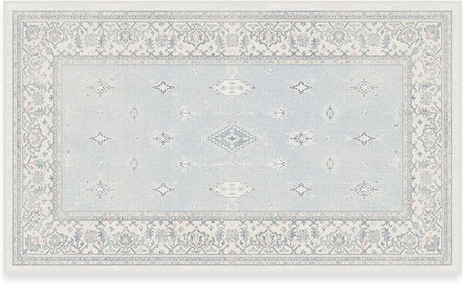 RUGGABLE Verena Washable Rug - Perfect Washable Area Rug for Kids Room, Nursery - Stain & Water R... | Amazon (US)