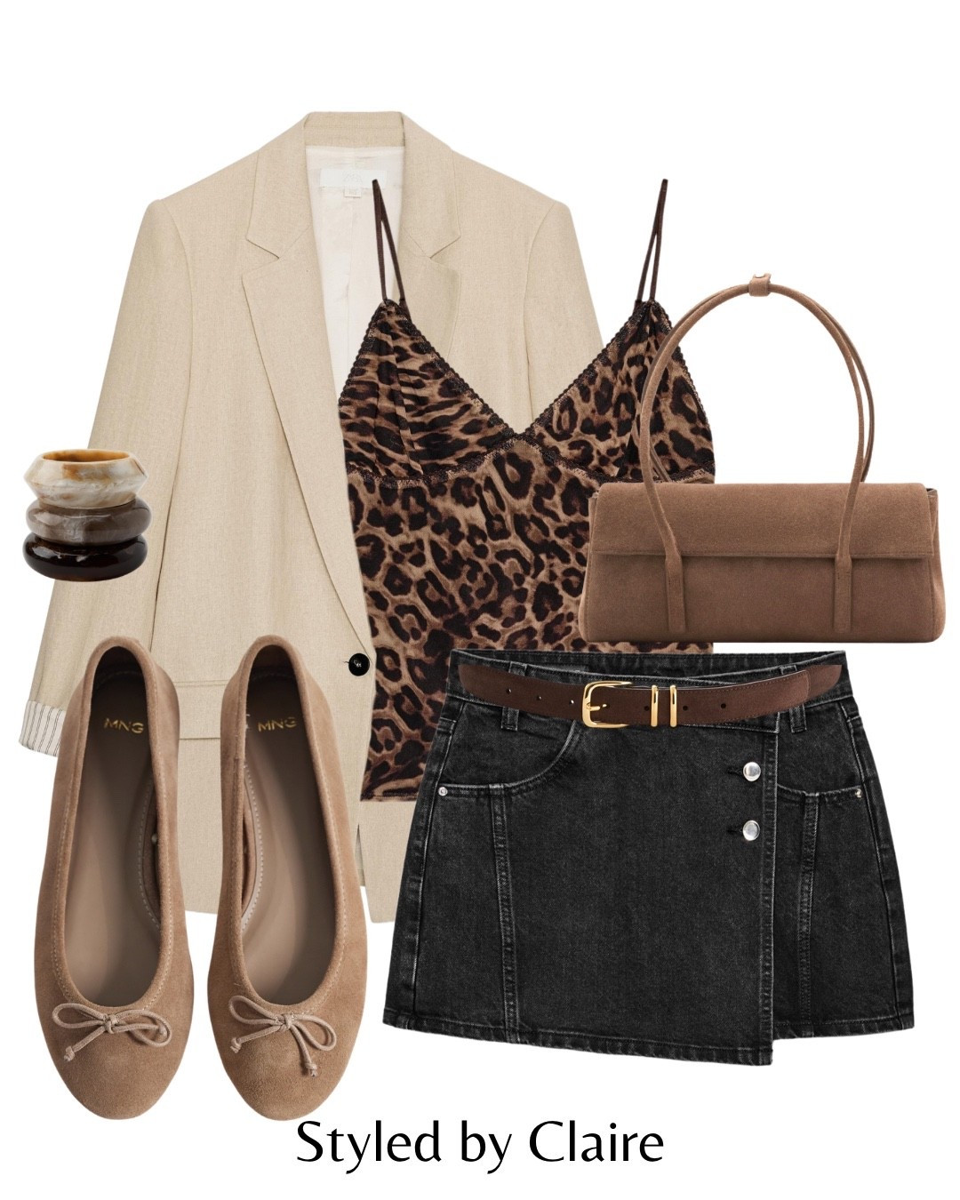 LEOPARD PRINT❤️‍🔥
Tags: new in Zara cami top animal linen blazer oversized neutral ballet ballerina flats suede mango skirt skort black belt baguette bag resin bracelets fashion spring summer inspo outfit ideas chic women’s style capsule wardrobe elevated basics 

#LTKspring #LTKstyletip #LTKsummer