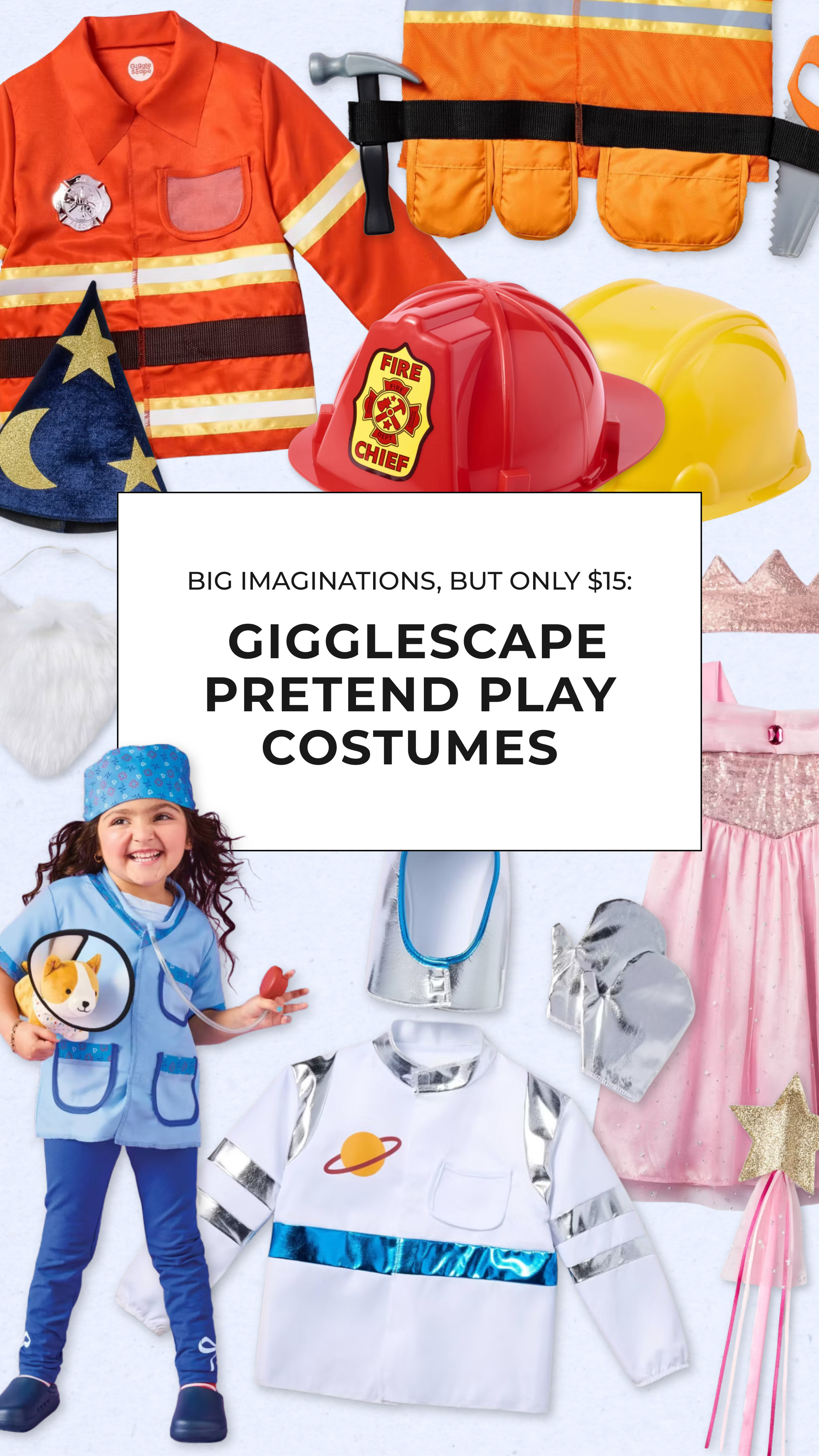 Your little one can dress up as their dream role with these NEW Gigglescape pretend-play costumes for only $15! ✨ 

 #LTKKids