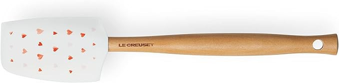 Le Creuset L'Amour Medium Silicone Spatula, 11 1/8" x 2 1/4", White with Pad Printed Heart Design | Amazon (US)