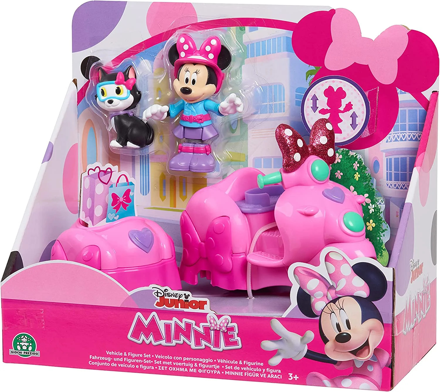 Disney Junior Minnie Mouse Vehicle & Figure Removeable Side Car Pink | Walmart (US)
