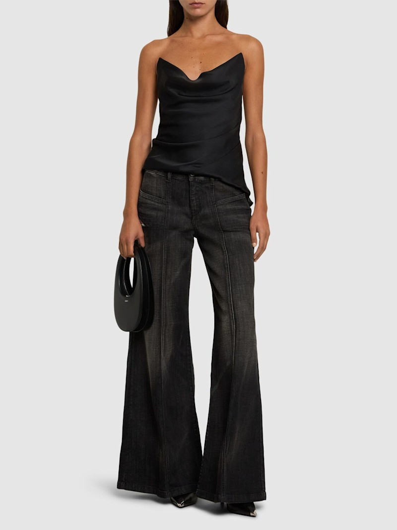 Invisible strap satin slip top | Luisaviaroma