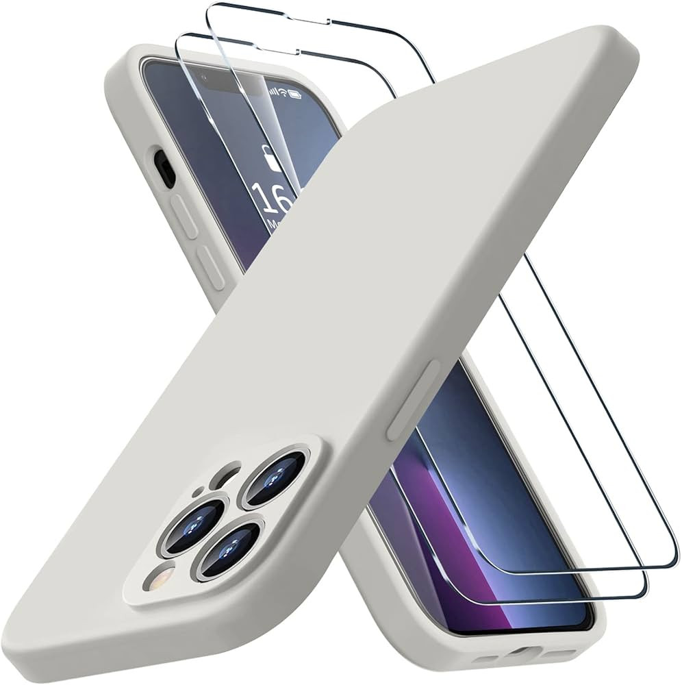 BossKiss Compatible with iPhone 13 Pro Max Case, Premium Liquid Silicone Case [Velvety Touch] [2 ... | Amazon (US)