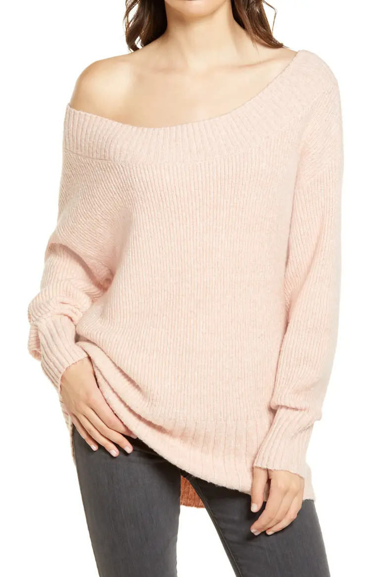 Ribbed Off the Shoulder Sweater | Nordstrom