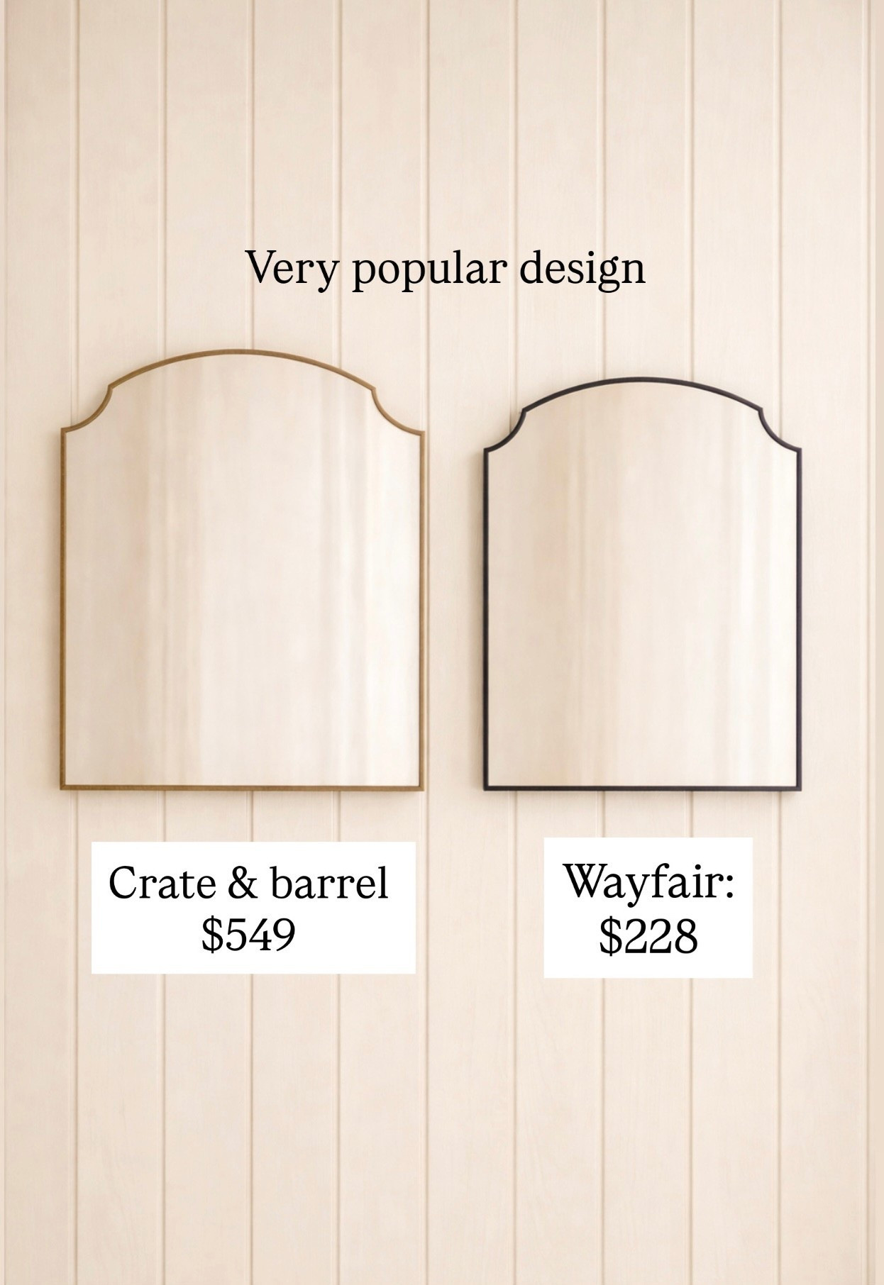 OK, very similar. This mayor is very popular size is a bit different.. look for that premier living room mirror mirror

#LTKSaleAlert #LTKHome
