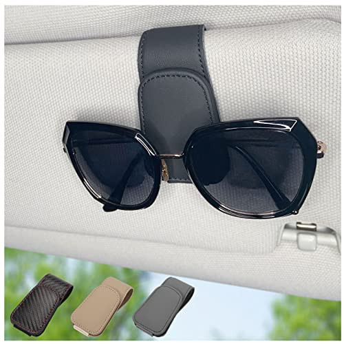 Magnetic Leather Sunglass Holder for Car, Sunglasses Clip for Car Visor, Auto Interior Accessorie... | Amazon (US)